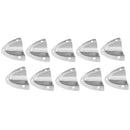 10x Polished Boat Stainless Steel Clamshell Vent/Wire Cover Clam Shell Vent