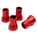 4x Aluminium Car Tire Wheel Tyre Valve Stems Hex Caps+Sleeve Covers Accessories