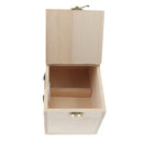 Wooden Cage House Breeding Box Nest For Canary Parakeet Cockatiels Right Open