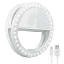 Adjustable Selfie Ring Light for Video Live Makeup Youtube Ultra-light Clip-on