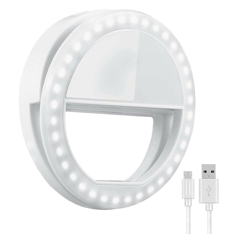 Adjustable Selfie Ring Light for Video Live Makeup Youtube Ultra-light Clip-on