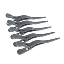 5pcs Salon Hair Clips Barber Hairdressing Sectioning Clamps Hairpins Gray