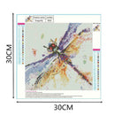 Diamond Embroider Painting Full Drill DIY Dragonfly Rhinestone Cross Stitch