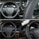 1Pc Car PVC Leather Steering Wheel Cover Anti-slip Protector Fit 38cm/15