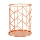 Pen Holder, Makeup Brush Holder Wire iron Pencil Holder Desk Accessories Ro