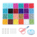 14523x Round Glass Bead Loose Spacer Jewelry Making Charms for Bracelet Necklace