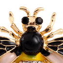 Crystals Enamel Bumble Bee Insect Animal Pin Badge Corsage Brooch Jewelry