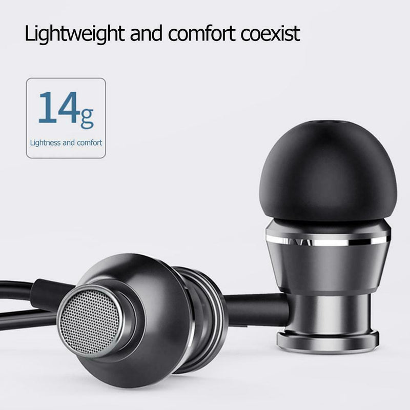 M305 Bass Metal Earphone In-ear Headset HiFi Stereo Earbuds with Microphone