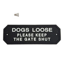 Flexible Garden Wall Gate Plaque Sign Plate Plaque DOGS LOOSE_1