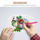 Diamond Painting LED Light DIY Snowman Special Shaped Embroidery Lamps