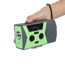 Portable Weather Radio Outdoor Solar Charging Hand Crank Emergency Radio Wi