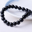 Natural 8mm Black Onyx Stone Gemstones Healing Energy Stretch Beaded Bracelet AU