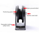 2x Strong Solid Fixed Pulley Block Build DIY 300kg Accessories Hardware