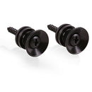 2x Guitar Pegs Anti-slip Strap Buckle Locking Pin for Bass Ukulele (Black) A