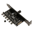 6 Channels 4 Pin PCI Cooler Cooling Fan Speed Controller for PC Desktop Computer