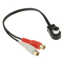 Audio Adapter Cable Aux Stereo Socket To 2 RCA Plugs For  CDA-7894 CDA-7893