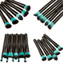 10Pc Makeup Brushes Tool Set Cosmetic Eyeshadow Face Powder Foundation Lip Brush