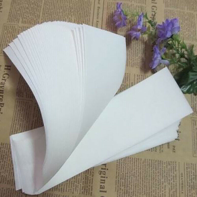 100X Non-woven Hair Removal Paper Depilatory Wax Strips Epilator Waxing Tools