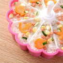 1* Cake Plate Sushi Mold Set Creative Heart Shaped Mold For Birthday Sushi Q0S4