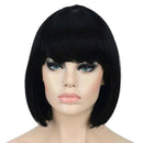 Short Bob Wigs, Straight Synthetic Hair Wigs for Women, Girls, Heat Resistant,