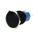LED push button push button switch 12V 19 mm self-locking switch black