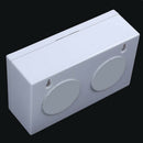 White Imitation Double AS Plug Socket Wall Safe Security Secret Hidden Stas