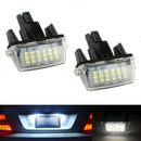 2 PCS White LED License Plate Lights For   Camry Yaris Vios Avensis JR BX