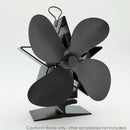 4 Blade for Heat Powered Wood Stove Fan Wood Log Burner Fireplace Friendly Fan..