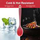 3pcs 8'' Long Silicone Soup Spoon New High Quality Tool for Dinner Table