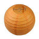 6 inch Round Chinese Paper Lantern DIY Paper Ball Lamp Party Decor (Orange)