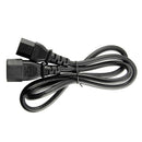 New PVC IEC320 C14 Male to C13 Female Power Adapter 100cm UPS Server Kit