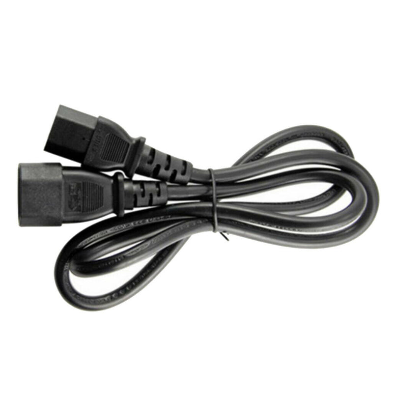 New PVC IEC320 C14 Male to C13 Female Power Adapter 100cm UPS Server Kit