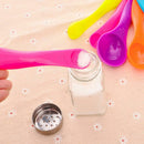 5pcs/set Colorful Plastic Measuring Spoons Useful Sugar Cake Baking Spoon
