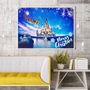 Christmas Castle Diamond Painting 5D DIY Full Round Drill Mosaic Picture