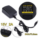 DC15V 2A Adapter AC 100V-240V to DC 15V Converter Power Supply Adapter