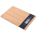 1X(5000G/1G 5Kg Wood Bamboo Hd Lcd Display Digital Scale Multi-Function Hd