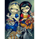 5D DIY Full Drill Diamond Painting Little Girls Cross Stitch Embroidery Kit