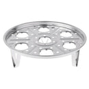 2pcs Stackable Stainless Steel Steamed Egg Rack Trivet For Egg Holder Or Eg S6M4