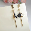 Earrings Fashion Jewelry Simple Temperament Geometric Drop Earrings Hollow