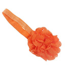 5X(Baby Kids Girls Lace Flower Hairband Headband Dress Up Head band Orange Q7K5)
