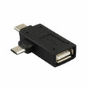 2-in-1 Micro-USB 3.0 & USB 3.1 Type-C USB OTG Adapter, OTG Data Hub Convert Y2B9