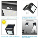20 LED Solar Light Motion Sensor Waterproof Garden Yard Wall Washer Lamp