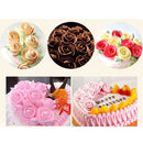 80pcs Kitchen Glutinous Rice Cake Decorating Rose Flower Piping Care Dessert