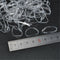 Women's Hair Tie Band Ponytail Holder Elastic Rubber Clear White 200pcs/Bag Hot