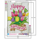 Vibrant Flower Diamond Painting DIY Full Round Drill 5D Needlework (B2433) A