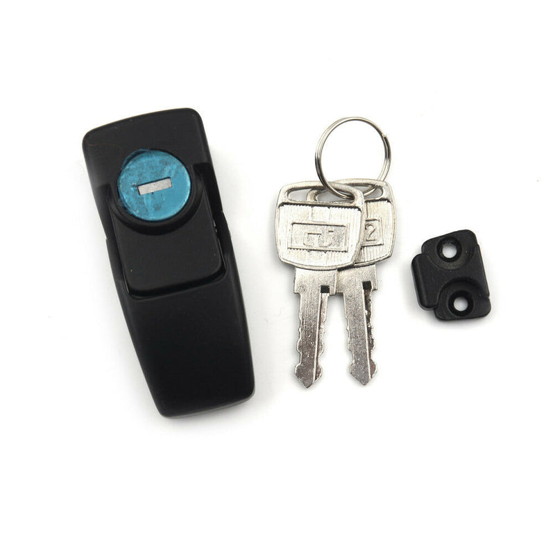 Black Zinc Alloy CabInets Security Toggle Hasp Latch Lock DKS Two Keys   Nw