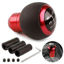 Universal Car 5 Speed Manual Gear Shift Knob Shifter Lever Stick Round Ball Red