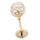 Crystal Votive Tea Light Candle Holder Wedding Events Home Decor Golden- M