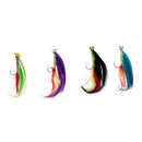 4pcs Fly Fishing Flies Streamer Trout Lures 4 Patterns Assortment Fly Hooks