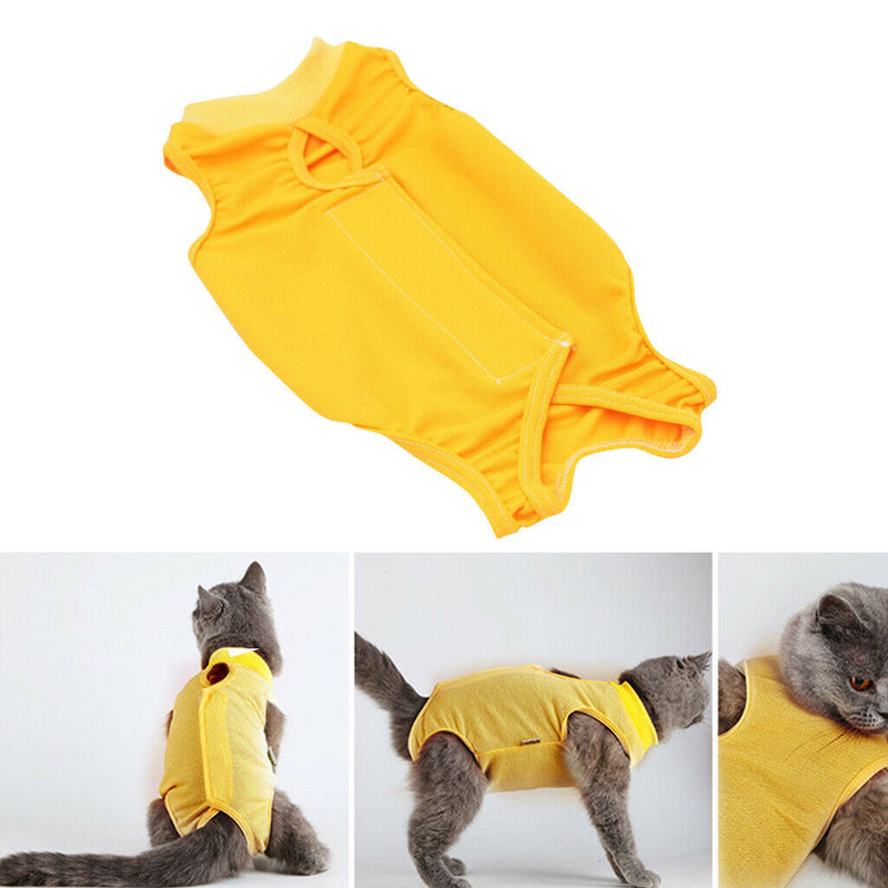 2x After Surgery Wear Weaning Keep Warm Recovery Cloth Suit for Cats Dogs S